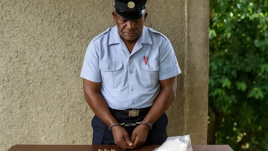 Police in Handcuffs in Dominica Not Real