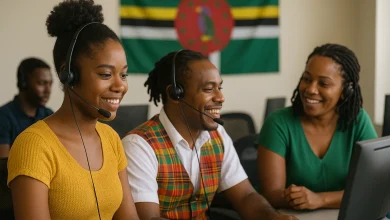 Call Center Worker in Dominica