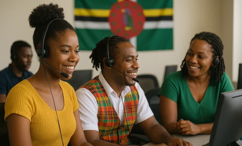 Call Center Worker in Dominica