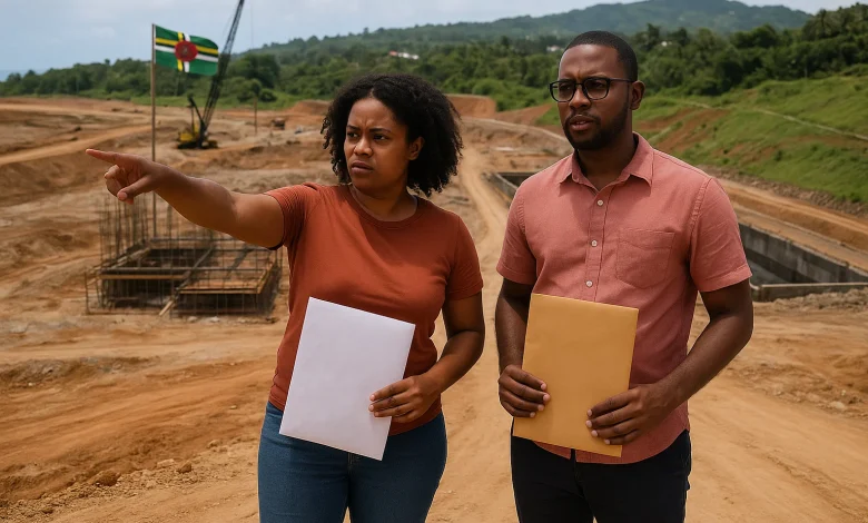 People at Dominica International Airport Site Fake