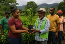 Farmers Getting Citrus Plants at One Mile Agricultural Station
