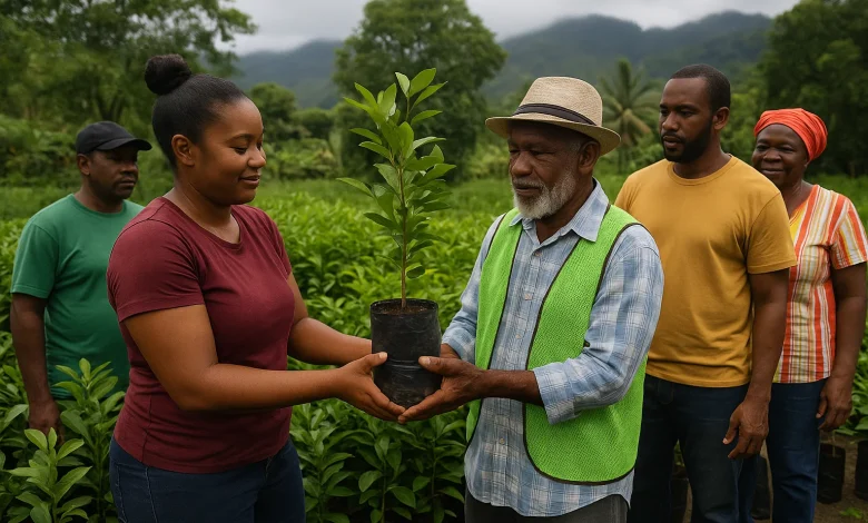 Farmers Getting Citrus Plants at One Mile Agricultural Station