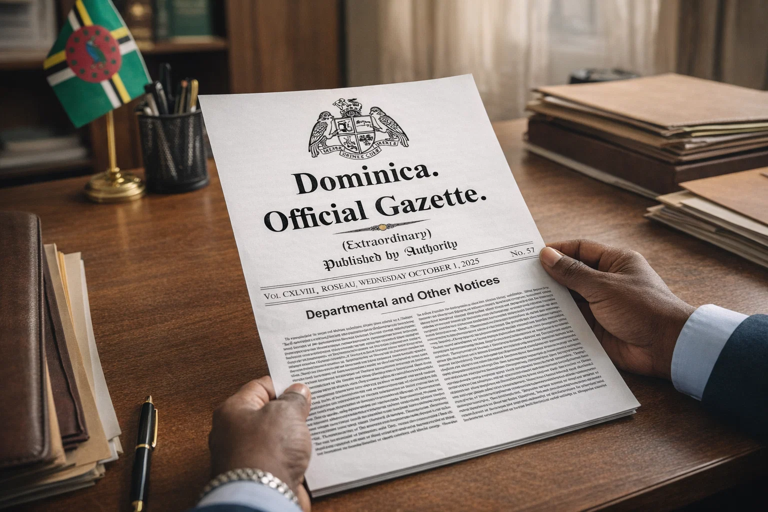 Gazetted in Dominica