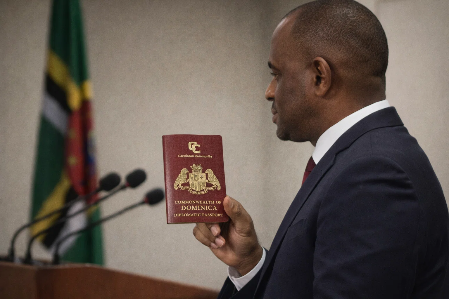 Holding Dominica's Diplomatic Passport