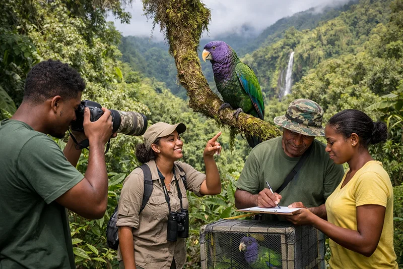 New Monitoring Programme Targets Protection of Dominica’s Endangered Parrot