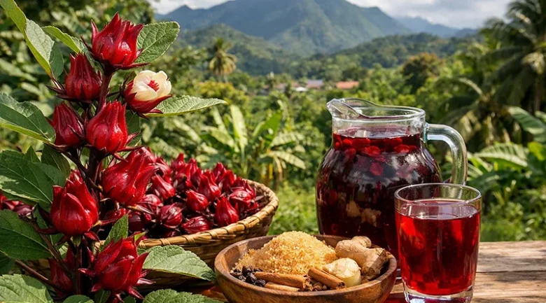 Red Sorrel in Dominica