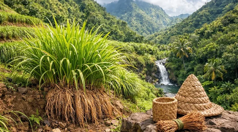 Vetiver Grass in Dominica