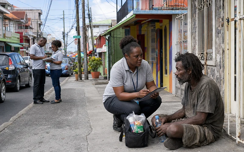 The Ministry of National Security and Social Services is working to identify family members of city vagrants