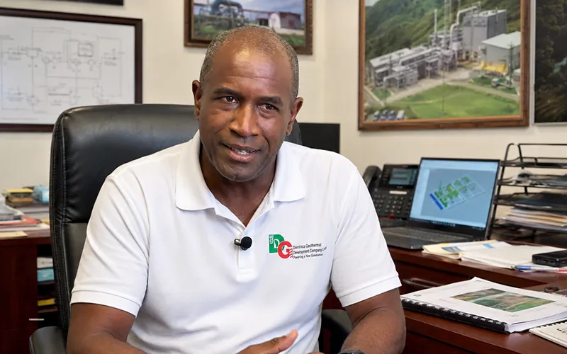 Fred John, Managing Director of the Dominica Geothermal Development Company