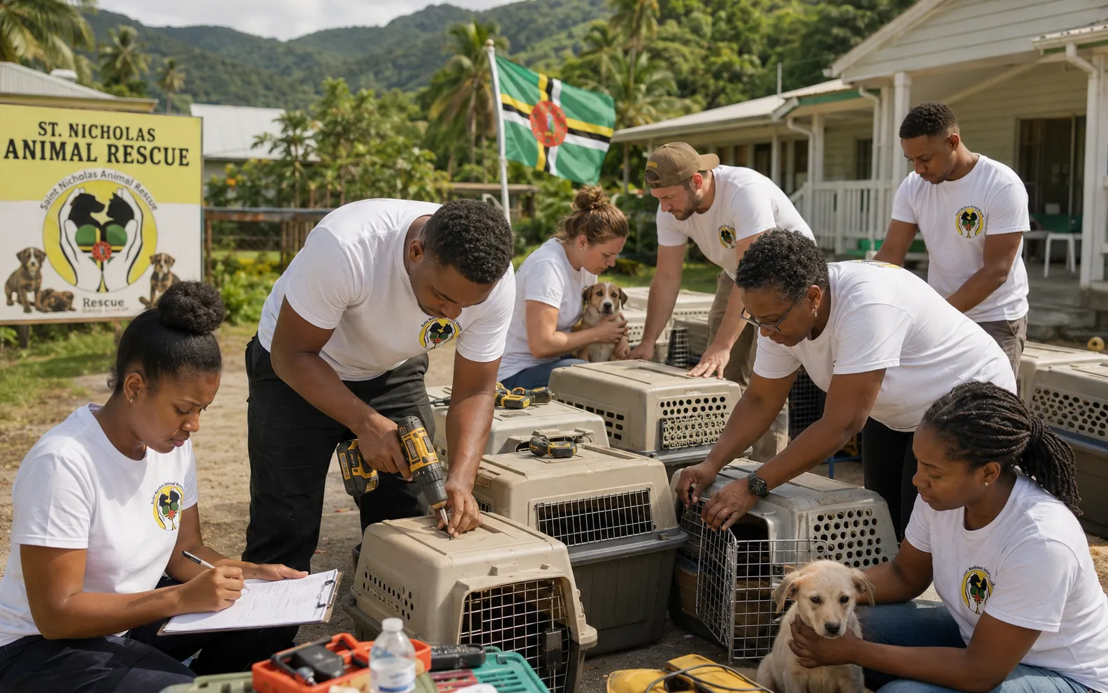 St. Nicholas Animal Rescue Preparing Overseas Adoption Journey for 140 Animals from Dominica